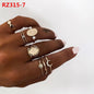 Women's Accessories Diamond Bohemian Couple Ring Set