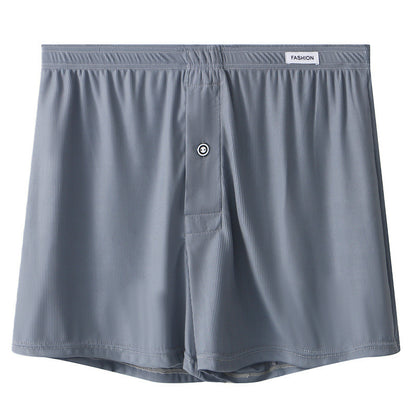 Men's Thin Breathable Solid Color Simple Boxer Shorts