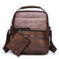 Retro Large Capacity Shoulder Bag Men Handbag Travel Backpack