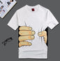 Summer Men's Short Sleeve T-Shirt Men's Cotton 3D Big Hand Short Sleeve T-Shirt
