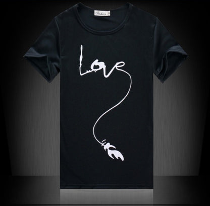 Summer Men's Short Sleeve T-Shirt Men's Cotton 3D Big Hand Short Sleeve T-Shirt