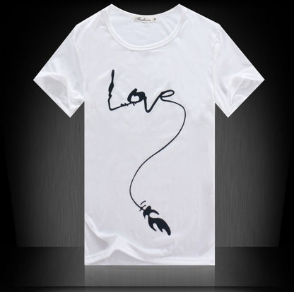 Summer Men's Short Sleeve T-Shirt Men's Cotton 3D Big Hand Short Sleeve T-Shirt