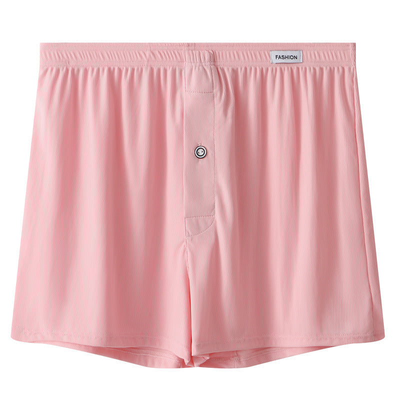 Men's Thin Breathable Solid Color Simple Boxer Shorts
