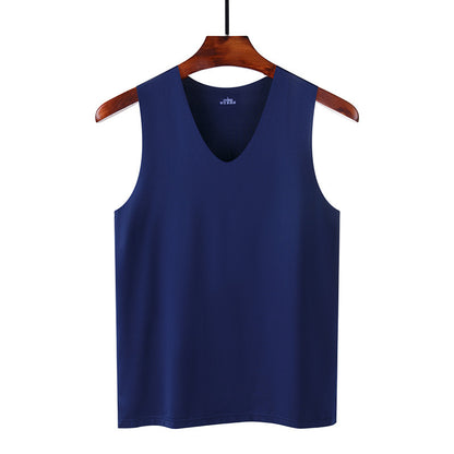Seamless Ice Silk Vest Men's Summer Youth Thin