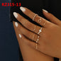 Women's Accessories Diamond Bohemian Couple Ring Set