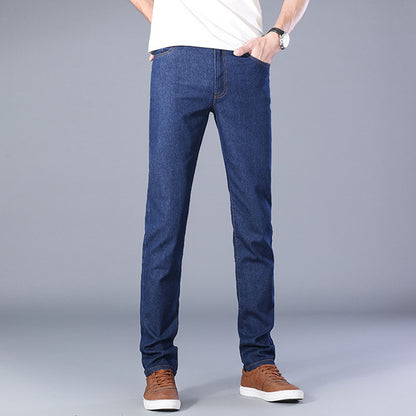 Men's Slim Jeans Business Straight Micro Elastic