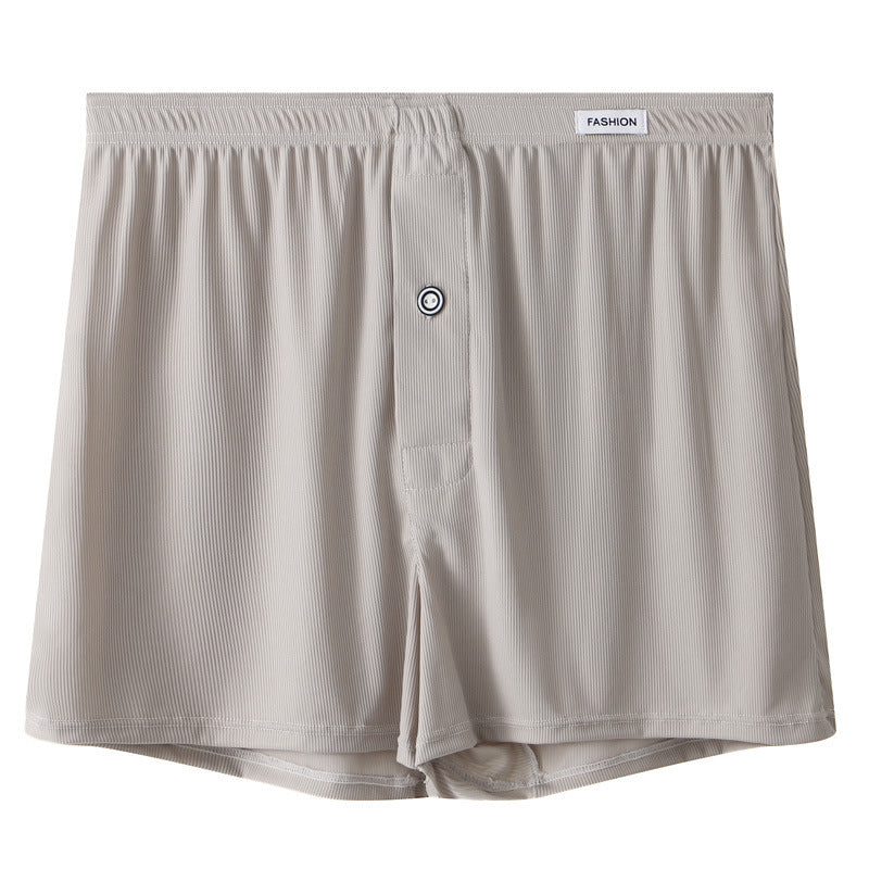 Men's Thin Breathable Solid Color Simple Boxer Shorts