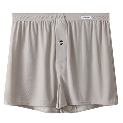 Men's Thin Breathable Solid Color Simple Boxer Shorts