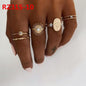 Women's Accessories Diamond Bohemian Couple Ring Set