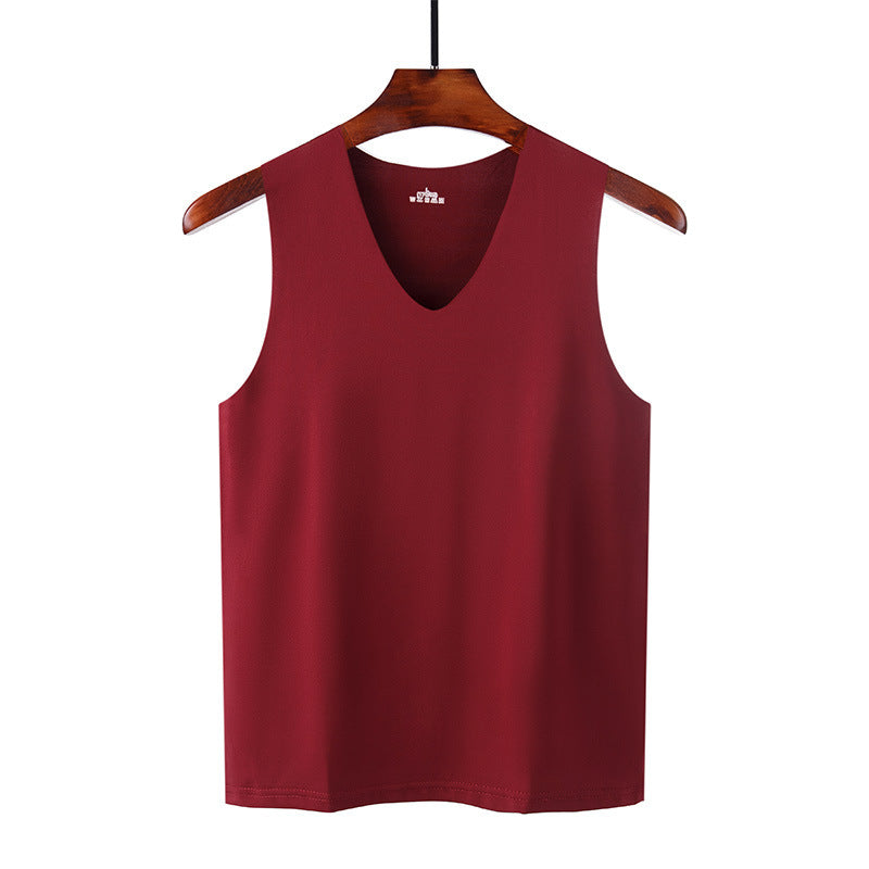 Seamless Ice Silk Vest Men's Summer Youth Thin