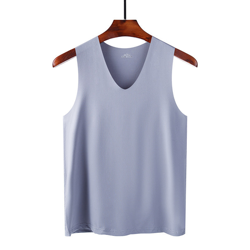 Seamless Ice Silk Vest Men's Summer Youth Thin