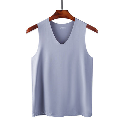 Seamless Ice Silk Vest Men's Summer Youth Thin