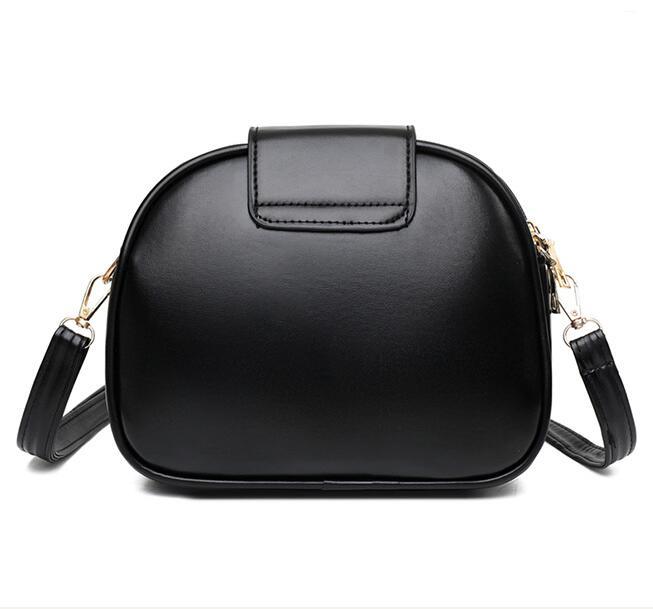 Simple Texture Fashion Rhombus Embroidery Thread Shoulder Bag