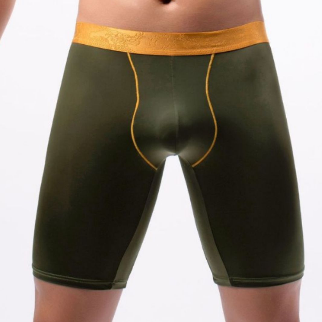 Men's Thin Ice Silk Lengthened Anti-wear Leg Underwear
