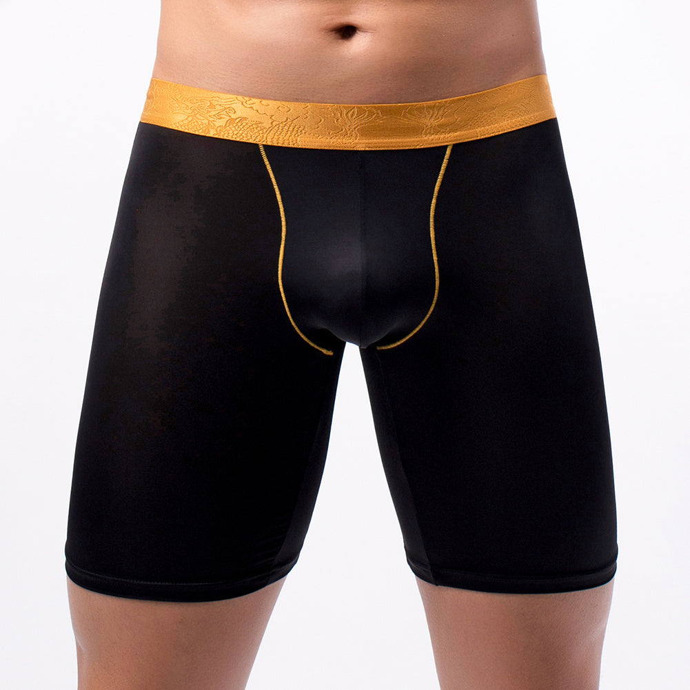 Men's Thin Ice Silk Lengthened Anti-wear Leg Underwear