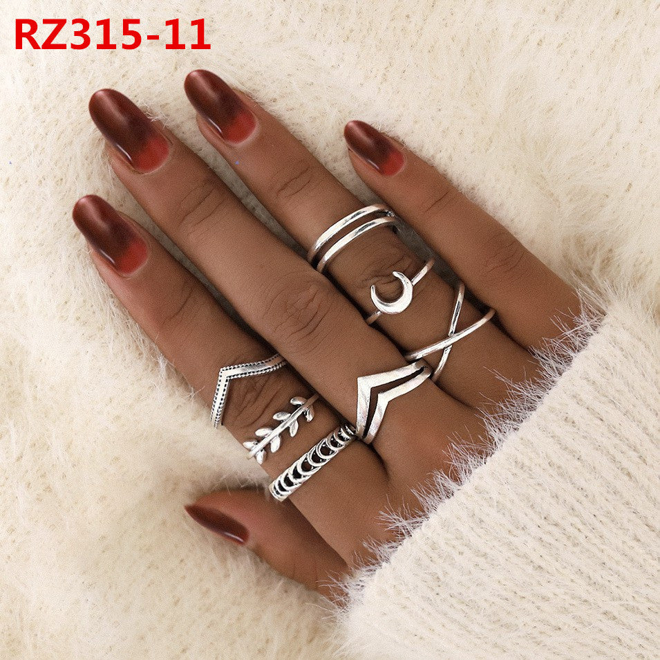 Women's Accessories Diamond Bohemian Couple Ring Set