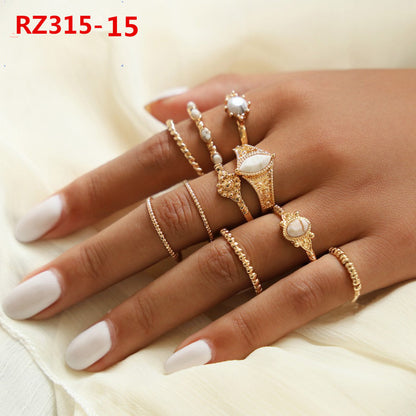 Women's Accessories Diamond Bohemian Couple Ring Set